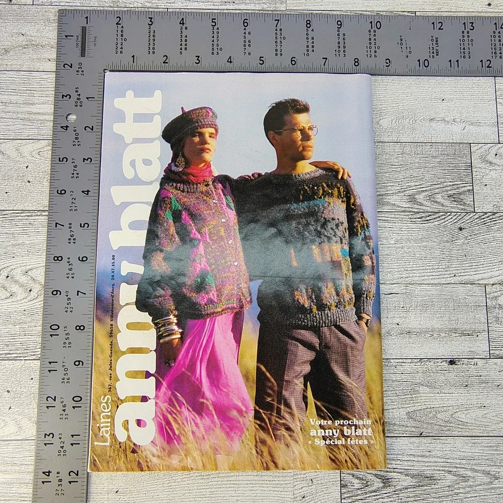 Anny Blatt Magazine 81 Knitting Patterns Sweaters Pullovers Cardigan 90s Vintage